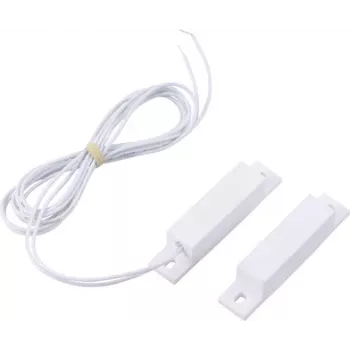Sygonix SY-6056896 Magnetic Contact NC 24 V/DC White for Doors/Windows Max 15 mm