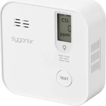 Sygonix SY-6418204 WLAN Carbon Monoxide Detector with App Control and 5-Year Battery