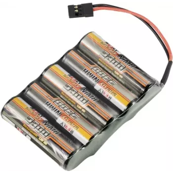 Reely NiMH RC Battery Pack 6V 2300mAh 5x AA Side-by-Side JR Connector RE-7839756