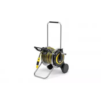 Kärcher 2.645-368.0 Hose Reel Trolley with 20 m PrimoFlex Hose, Black/Yellow
