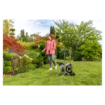 Kärcher 2.645-368.0 Hose Reel Trolley with 20 m PrimoFlex Hose, Black/Yellow