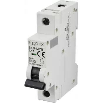 Sygonix SY-6440888 SYG-MCB 1P C10 6kA Miniature Circuit Breaker 10 A 240 V/AC