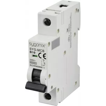 Sygonix SY-6440876 SYG-MCB 1P/B10/6KA Miniature Circuit Breaker 1-Pole 10 A 240 V AC