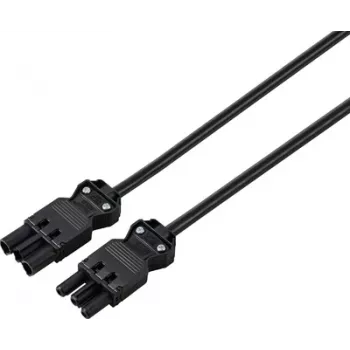 Sygonix SY-6676368 Power Extension Cable 1.5 m Black