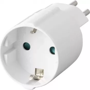 Sygonix SY-6949550 Travel Adapter Schuko to Swiss (Type J to Type F, 10 A, 250 V, Black)
