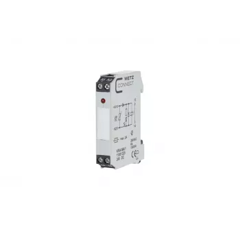 METZ CONNECT KRA-M4/1 Interface Relay Module, 4 CO Contacts, 24 V AC Coil, 250 V AC, White 11061325