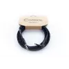 Cordial 14780 Instrument Cable 3 m – 6.3 mm TS Jack to 6.3 mm TS Jack, Black/Blue Textile Jacket
