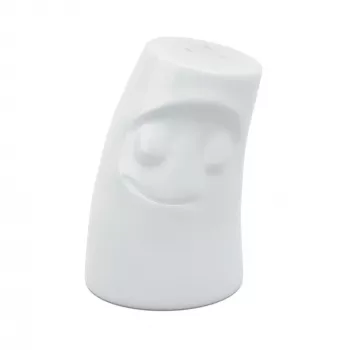 FIFTYEIGHT PRODUCTS Würzschmusie Salt Shaker Cuddly Face White