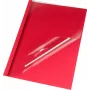 LMG Thermal Binding Covers A4 Red Leather-Look 1.5 mm Spine, 50 Sheets Capacity, Pack of 50 LMG-BMDLM-RO-R1,5