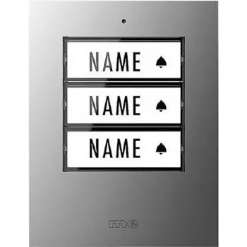 m-e modern-electronics 41306 Wireless Doorbell Transmitter, Illuminated, with Nameplate