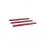 LMG Plastic Comb Binding Spines 19 mm Red 100-Pack (BRP190-RO)