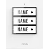 M-E MODERN-ELECTRONICS 41358 Illuminated Wireless Doorbell Transmitter with Nameplate