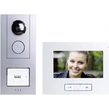 M-E MODERN-ELECTRONICS VISTUS VD ALU-6710 S Wired Video Door Intercom System, Silver 41174