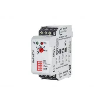 METZ Connect 11065727 MARk-E08 Multifunctional Time Relay 24 V AC/DC, 1 Changeover Contact