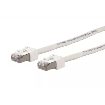 METZ CONNECT Ultraflex500 CAT 6 S/FTP Patch Cable, RJ-45 Male to RJ-45 Male, 1.0 m, White, Halogen-Free 13084V1088-E