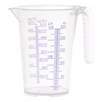 Pressol 07 060 Measuring Cup 0.25 L PP Transparent with Spout and Handle