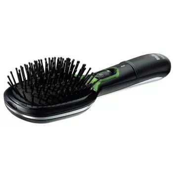 BRAUN BR 710 Ionic Hair Brush with Iontec Technology, Cordless, Black/Silver