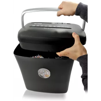LMG DWS-1012CD Cross-Cut Shredder with Separate CD/DVD Bin, P-4 Security, 10-12 Sheets, 21L