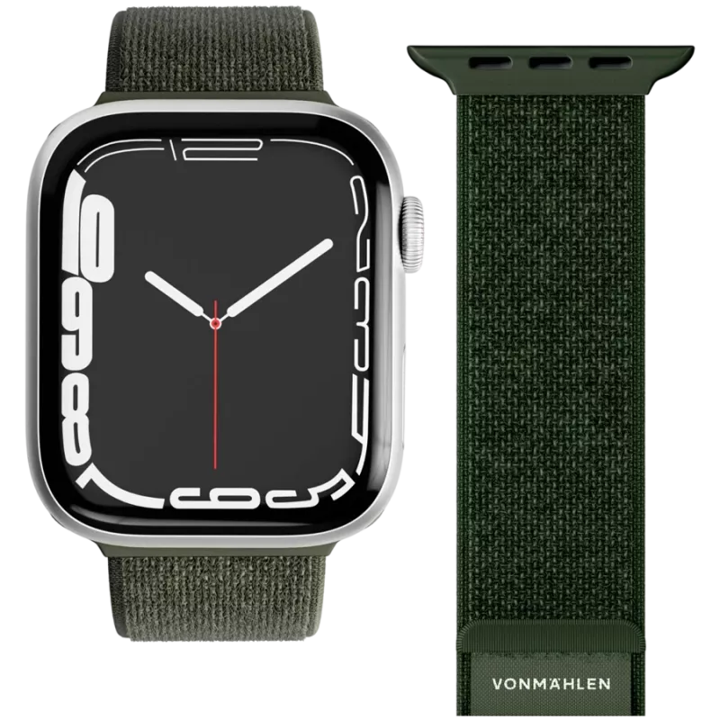 VONMÄHLEN Fitness Loop 2 Watch Strap for Apple Watch 44mm, 45mm, 49mm - Olive