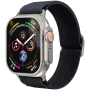 VONMÄHLEN Classic Nylon Loop Watch Band for Apple Watch 44/45/46/49mm, Navy, One Size