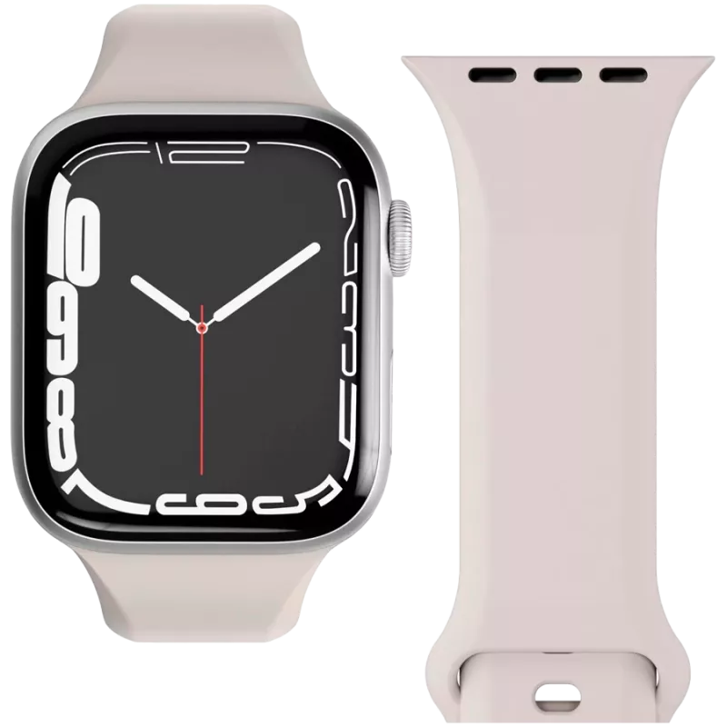 VONMÄHLEN Classic Band 2 for Apple Watch 40/41/42mm, Cream Full-Grain Leather Strap
