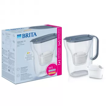 Brita Style Essential Stone Blue Water Filter Jug with 2 MAXTRA PRO Filters (140809)