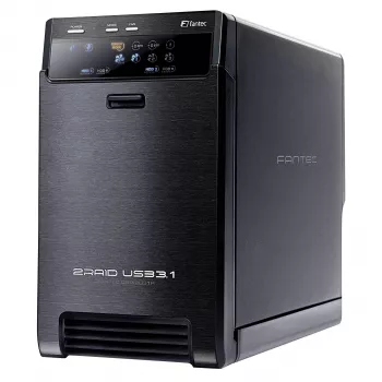 FANTEC QB-X2U31R 2-Bay USB 3.1 Gen 2 RAID Enclosure 2133