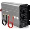 Qoltec Modified Sine Wave Power Inverter 12V to 230V 3000W/6000W with USB, Compatible with LiFePO4 GEL AGM