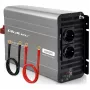Qoltec Modified Sine Wave Power Inverter 12V to 230V 3000W/6000W with USB, Compatible with LiFePO4 GEL AGM