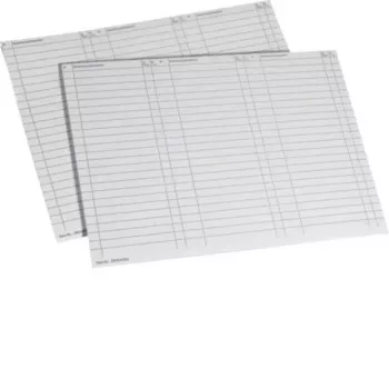 HAGER uniZ ZZ90A Marking Sheets A4 White 10 Sheets