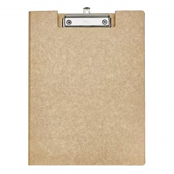 MAULbalance Clipboard Folder A4 Brown Cardboard with Kraft Paper Cover 2382077