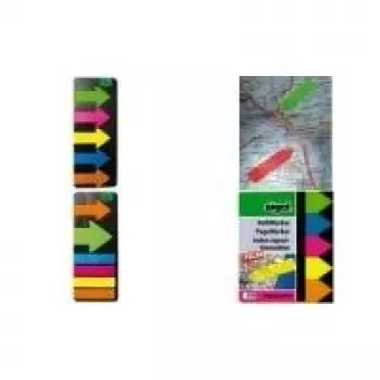 SIGEL HN614 Film Markers, 50 x 20 mm, 160 Sheets, Assorted Colours, Repositionable, in Pocket Dispenser