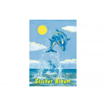 HERMA Sticker Album The Little Dolphin, A5, 16 Pages, Coated Special Paper, Repositionable Stickers 15419