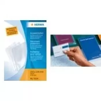 HERMA 5013 Card Sleeves for Credit Cards, 58 x 87 mm, Polypropylene, Transparent, Pack of 25