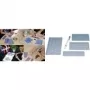 WEDO Lettering Stencil Set, 5 mm, 10 mm, 20 mm, Transparent, Plastic Case (70 12)