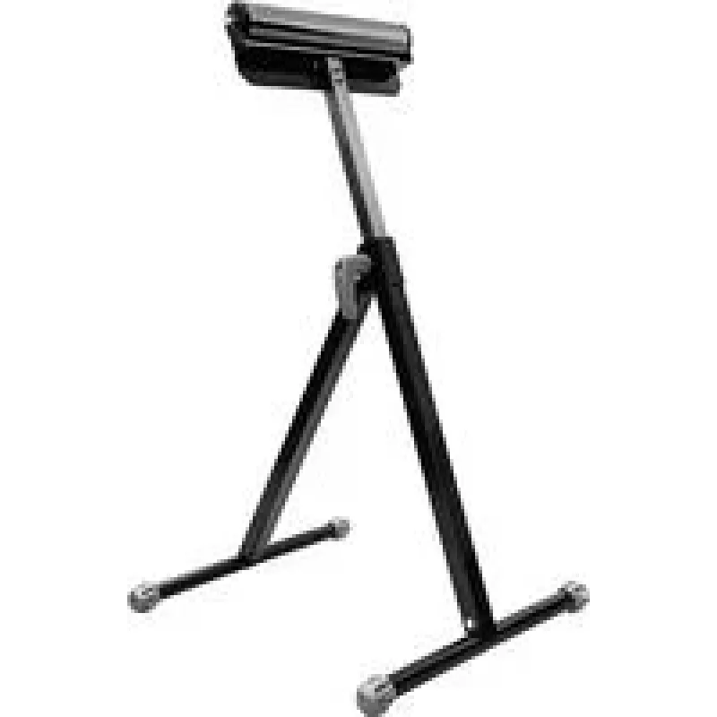 KWB 785910 Roller Stand, Height Adjustable 670-1000 mm, 60 kg Load Capacity, Foldable Steel Frame with Galvanized Roller
