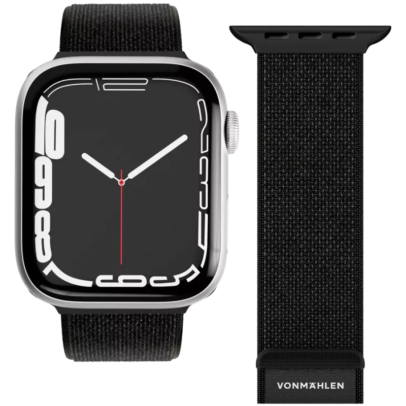 VONMÄHLEN Fitness Loop 2 Sport Band for Apple Watch 44mm, 45mm, 46mm, 49mm - Black