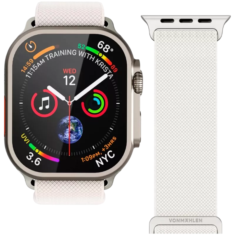 VONMÄHLEN Classic Nylon Loop 44, 45, 46, 49mm One Size, Cream