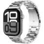 VONMÄHLEN Link Bracelet 2 for Apple Watch 44/45/46/49mm, Stainless Steel, Silver