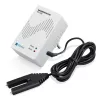 H-Tronic 1114720 Water Leak Detector with External Sensor, Plug-in, 230V AC, Acoustic Alarm 85 dB, Relay Output, 2m Sensor Cable