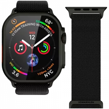 VONMÄHLEN Classic Nylon Loop 44, 45, 46, 49mm One Size All, Black