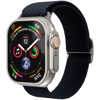 VONMÄHLEN Woven Loop for Apple Watch 40/41/42mm, Navy