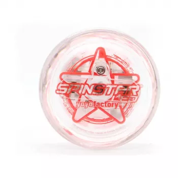 YoYoFactory Spinstar Glow-in-the-Dark Red Yo-Yo for Beginners to Intermediate