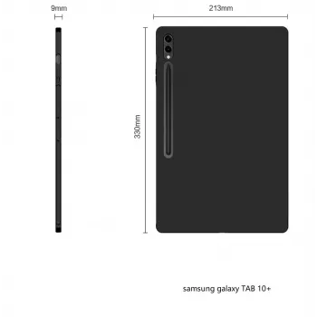 MRDISC Back Cover for Samsung Galaxy Tab S10+ 5G 256 GB, Black TPU (MG-BCSGTABS105GSW)