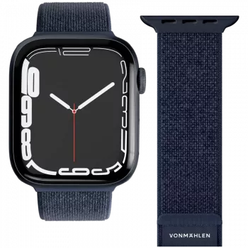 VONMÄHLEN Fitness Loop 2 Smartwatch Band for 44mm, 45mm, 46mm, 49mm Cases, One Size, Navy