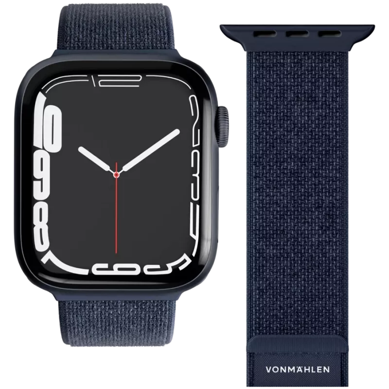 VONMÄHLEN Fitness Loop 2 Smartwatch Band for 44mm, 45mm, 46mm, 49mm Cases, One Size, Navy