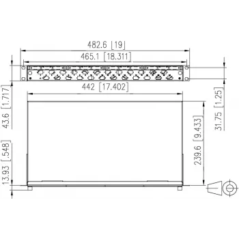 METZ CONNECT Splice Patch Panel 24xLC-Duplex OS2 Singlemode 1U 19 inch Rack Mount 1504697424-E