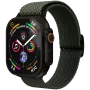 VONMÄHLEN Woven Loop for Apple Watch 44/45/46/49mm, Olive Black