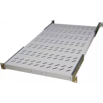 IT-BUDGET 19 inch Fixed Rack Shelf / Device Tray, 150 kg Load Capacity, 750 mm Depth, Light Grey 90ITB19FBX750G