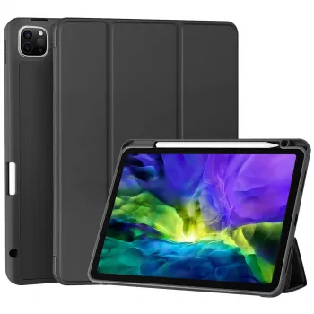 MRDISC Flip Cover Case for Apple iPad Pro M4 - Black TPU MG-FLIPIPADPM4